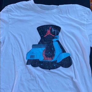 Medium Faded Jordan 4 Cactus Jack Shirt